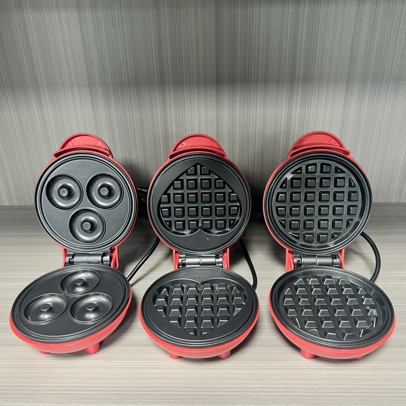 Mini Waffle Maker Machine - Multi Functional Mini Heart-shaped Waffle Maker
