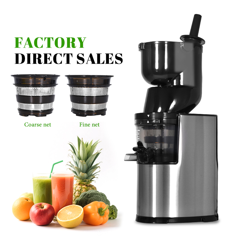 Electric Slow Juicer Cold Press - MOSEENER Commercial Portable Electric Slow Juicer