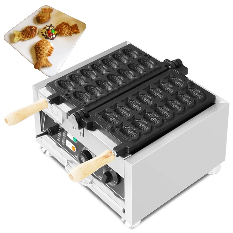 Mini Waffle Maker Machine - Mini Fish Shaped Waffles Iron Cake