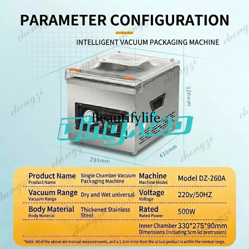 Food Vacuum Sealer Machine - K182 Commercial Automatic Food Vacuum Sealer