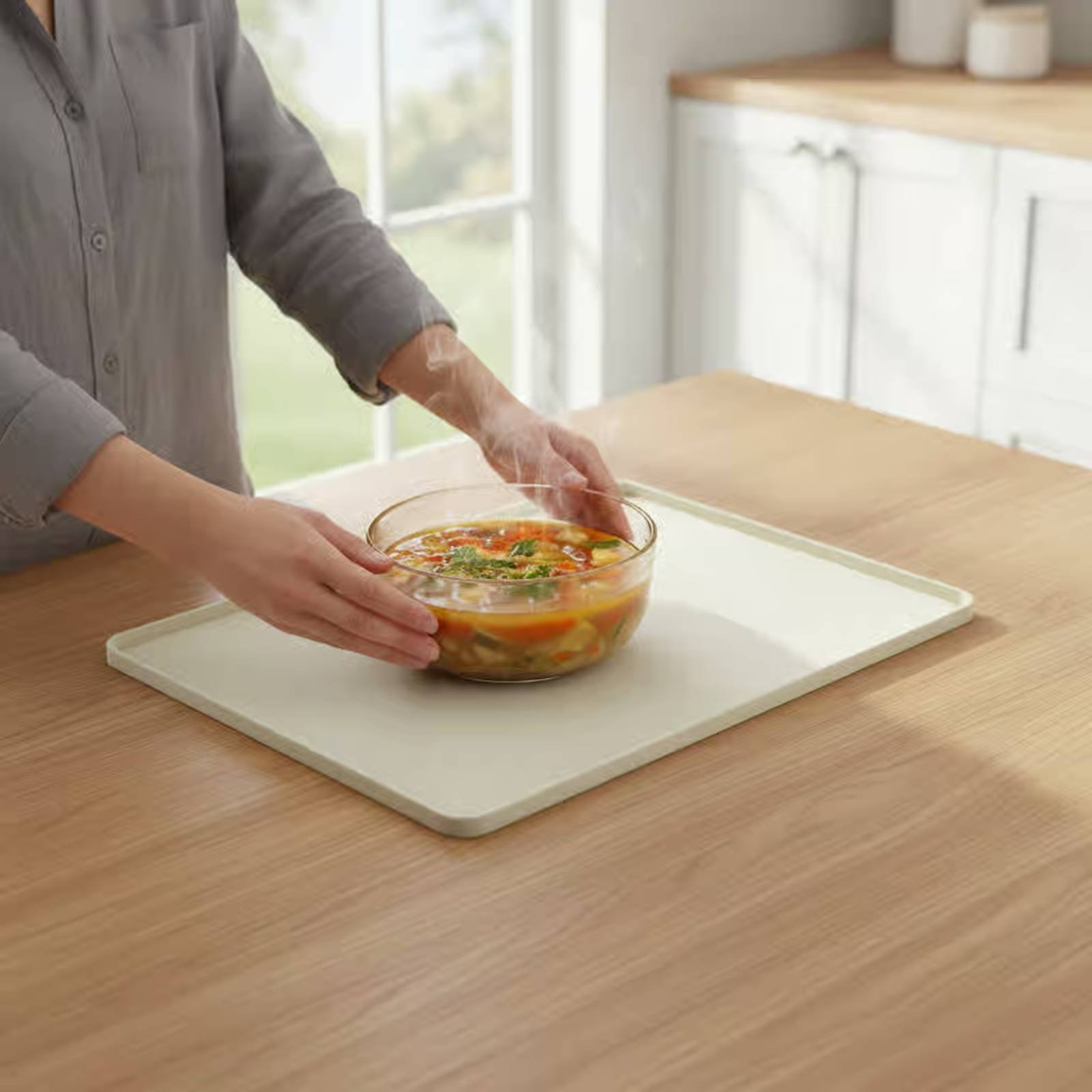 Kitchen Appliances - Silicone Microwave Top Mat Flexible Microwave