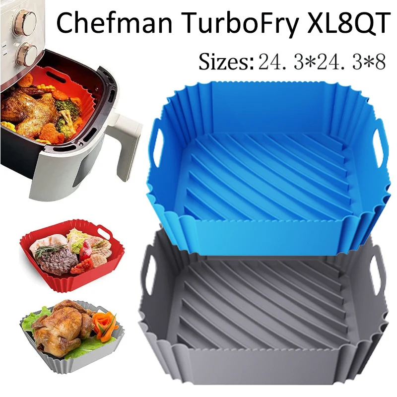 Large Air Fryer Silicone Baske - Air Fryer Silicone Pot Liner review and price