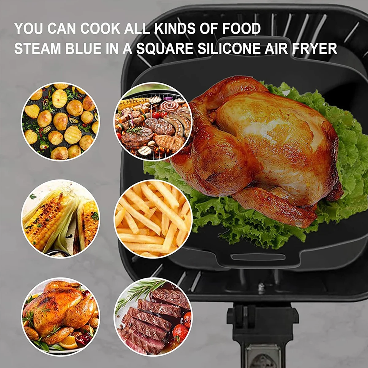 2Pcs Air Fryer Silicone Liner  - Air Fryer Silicone Pot Liner review and price