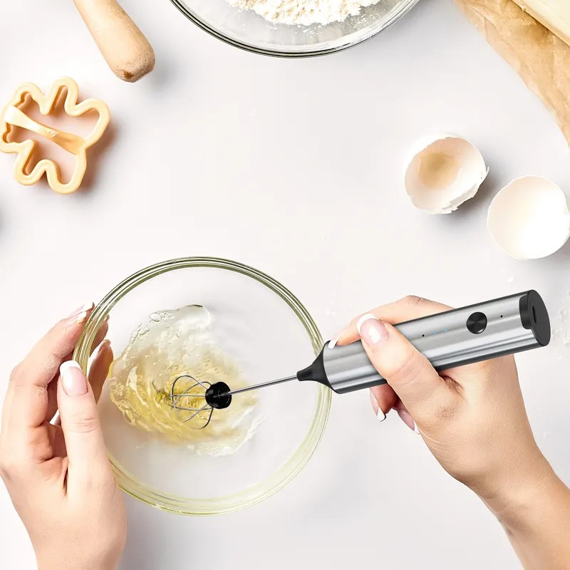 Wireless Electric Mini Milk Fr - Immersion Hand Blender Set review and price
