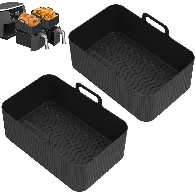 2Pcs Air Fryer Silicone Pot Ai - Air Fryer Silicone Pot Liner review and price