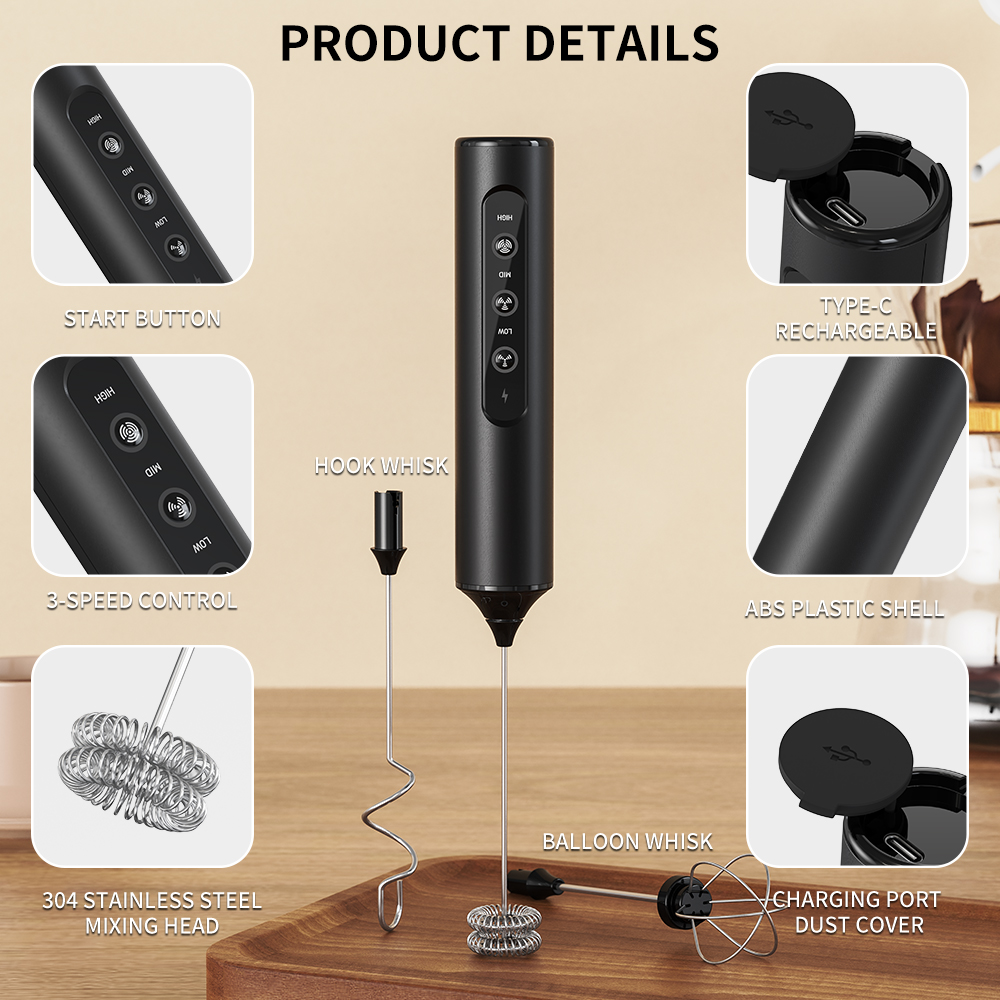 3 in 1 Electric Handheld Milk  - Electric Milk Frother Handheld review and price