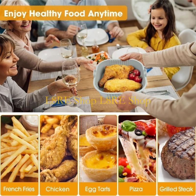 L8RE Pack of 2 Silicone Pot Li - Air Fryer Silicone Pot Liner review and price