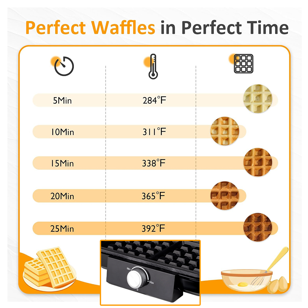4-Slice Belgian Waffle Maker 1 - Mini Waffle Maker Machine review and price
