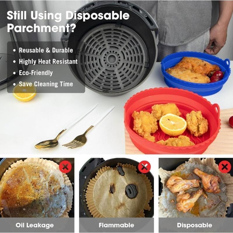 D0AB 2-Pack Air Fryer Silicone - Air Fryer Silicone Pot Liner review and price