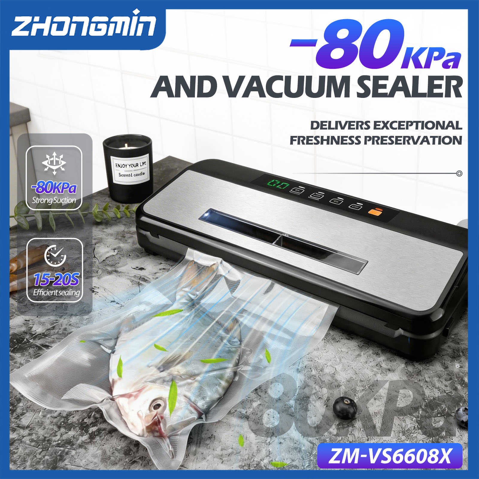 ZHONGMIN Multifunctional Vacuu - Food Vacuum Sealer Machine review and price