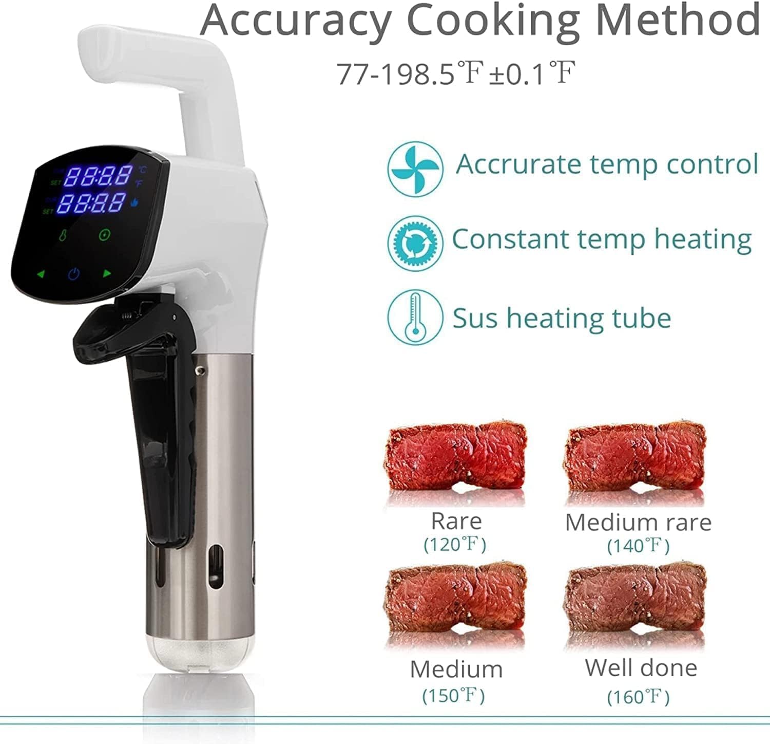 SmartChef Sous Vide Machine 18 - Digital Sous Vide Precision Cooker review and price