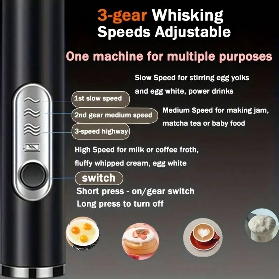 1-Pack Handheld Electric Mixer - Electric Milk Frother Handheld review and price