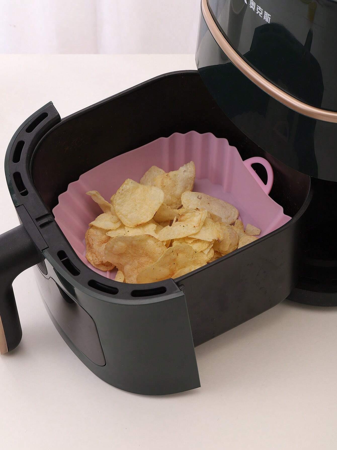 1pc Air Fryer Silicone Pot, Mo - Air Fryer Silicone Pot Liner review and price