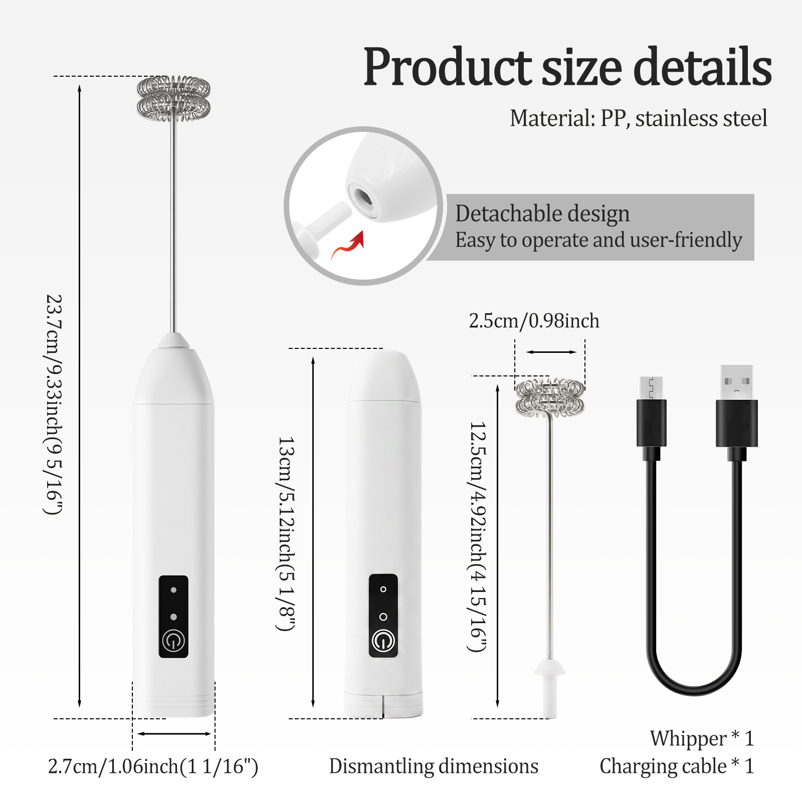Wireless Milk Frother Portable - Electric Milk Frother Handheld review and price