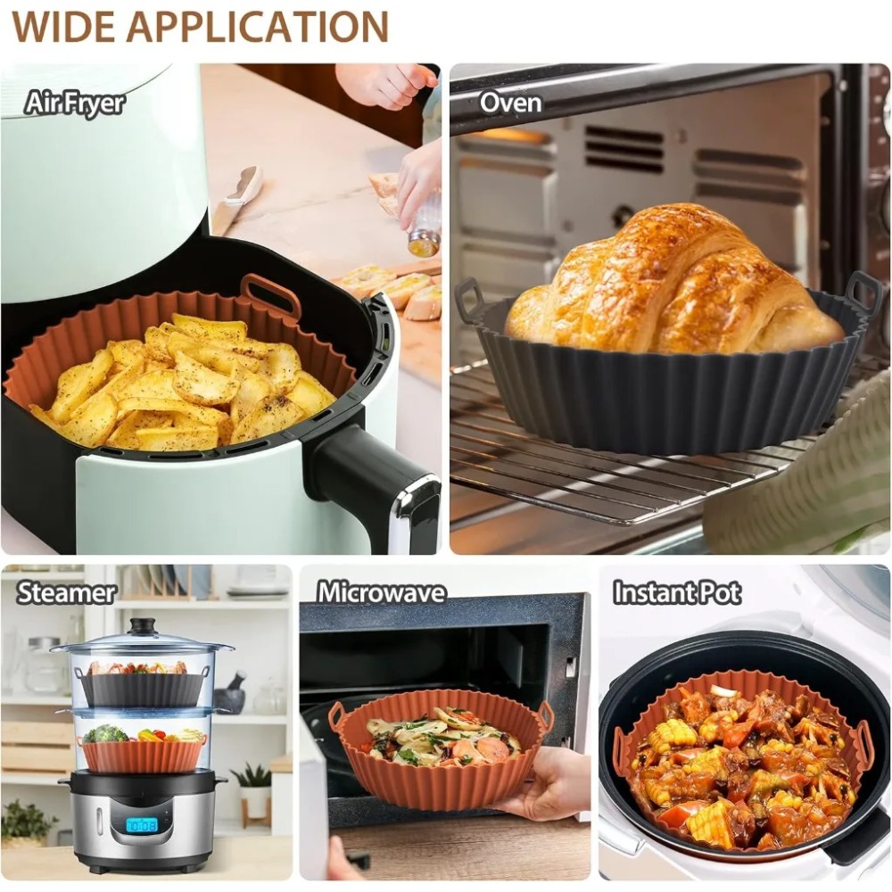 Air Fryer Silicone Basket Reus - Air Fryer Silicone Pot Liner review and price