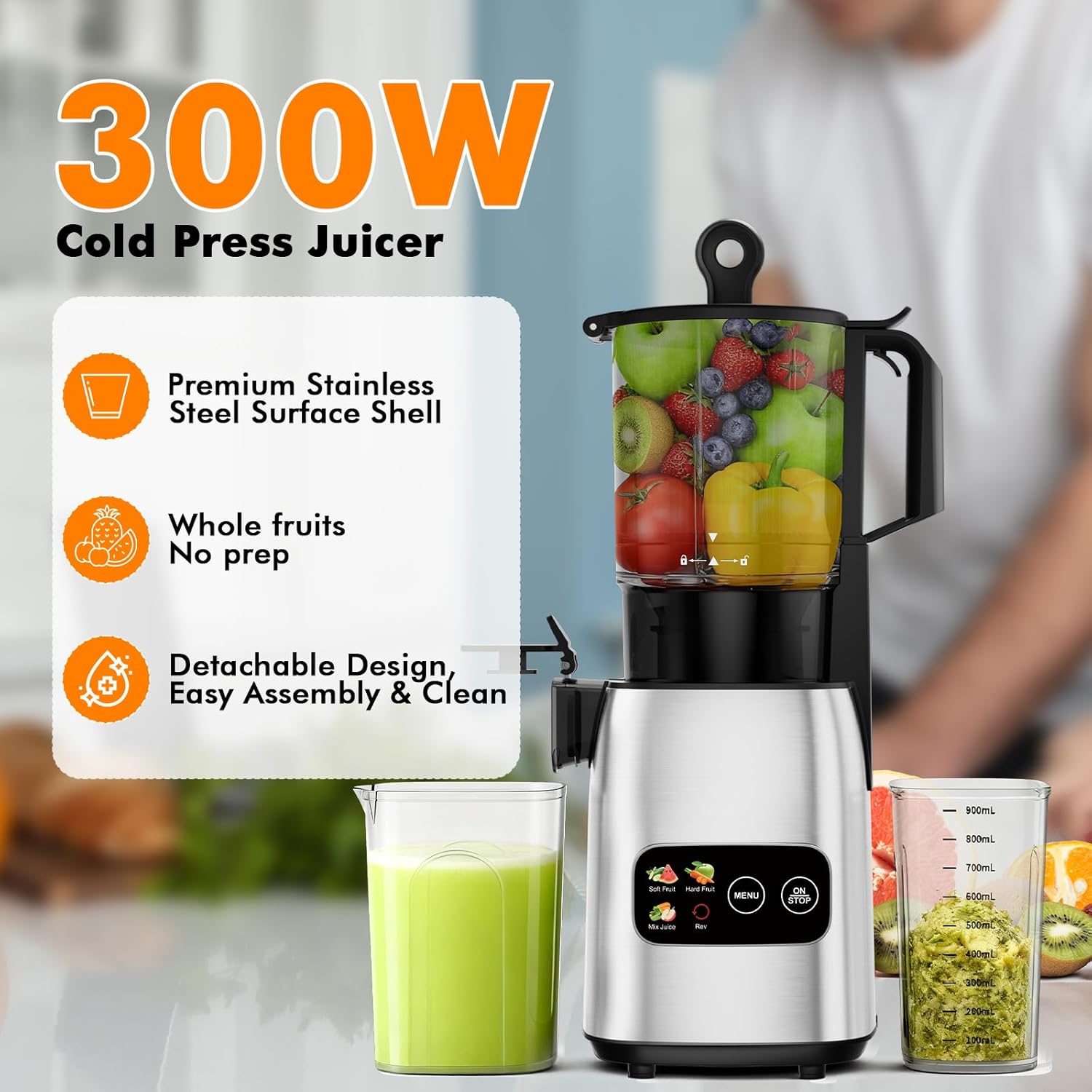 Slow Masticating Cold Press Ju - Electric Slow Juicer Cold Press review and price