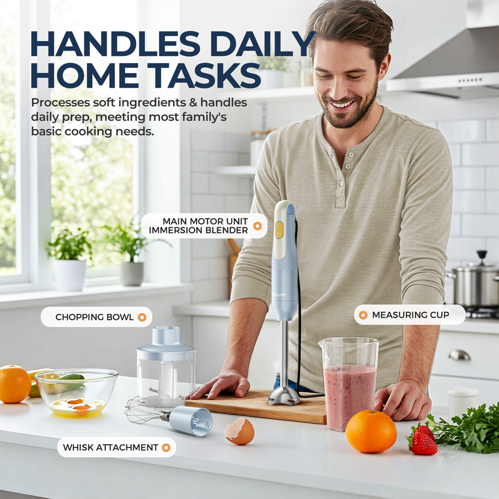 4-in-1 Handheld Stick Blender  - Immersion Hand Blender Set review and price