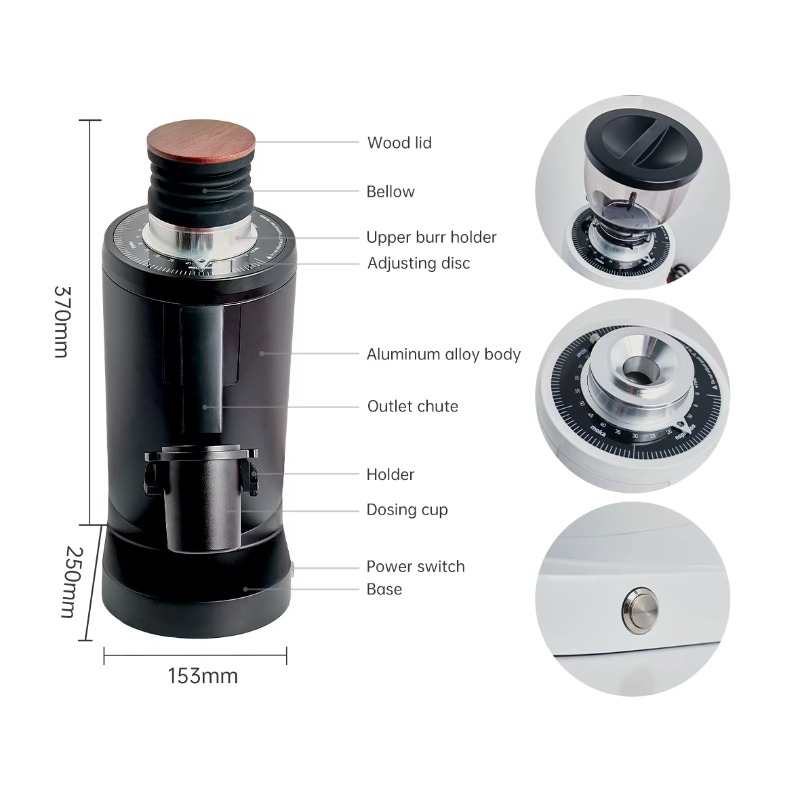 Professional DF83 Espresso Bea - Coffee Bean Grinder Electric review and price
