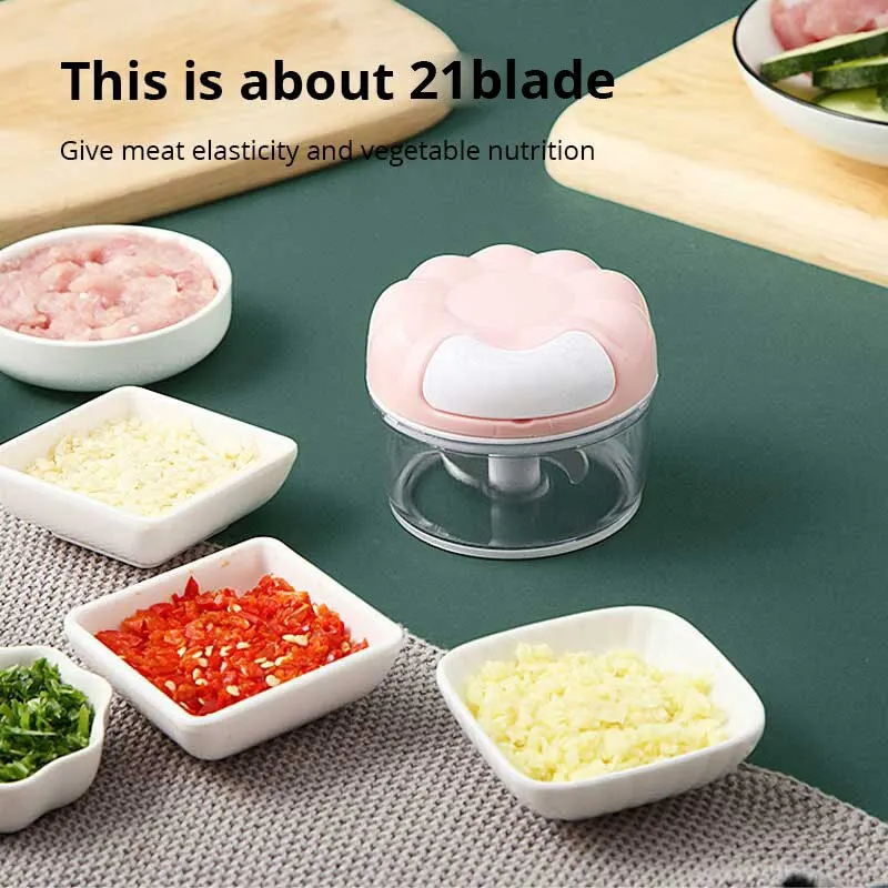 1pc Blue/Pink Manual Garlic Ma - Immersion Hand Blender Set review and price