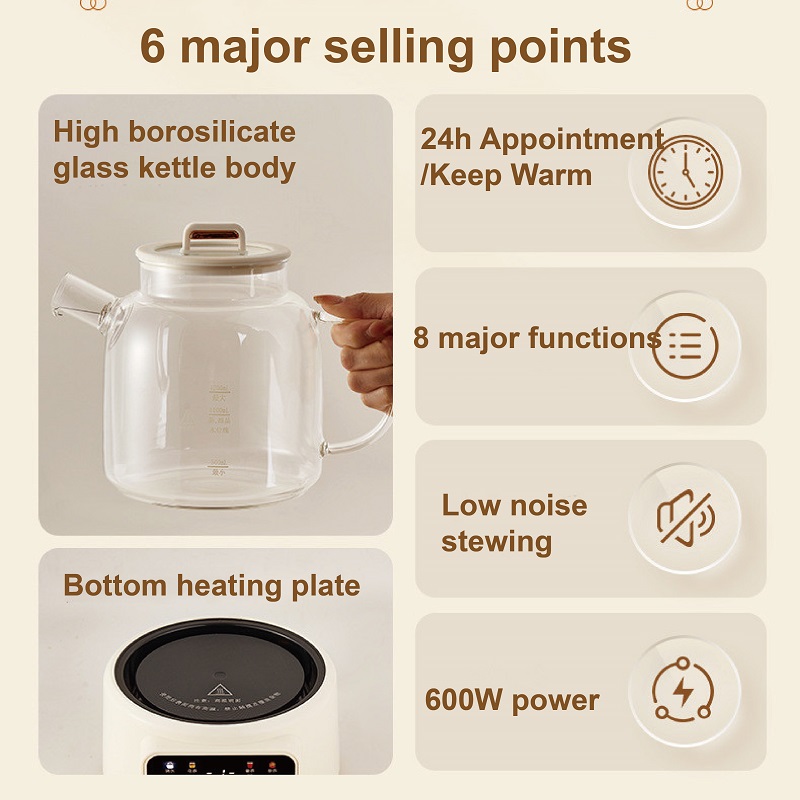 600W Multi-function Health Ket - Electric Kettle Temperature Control review and price
