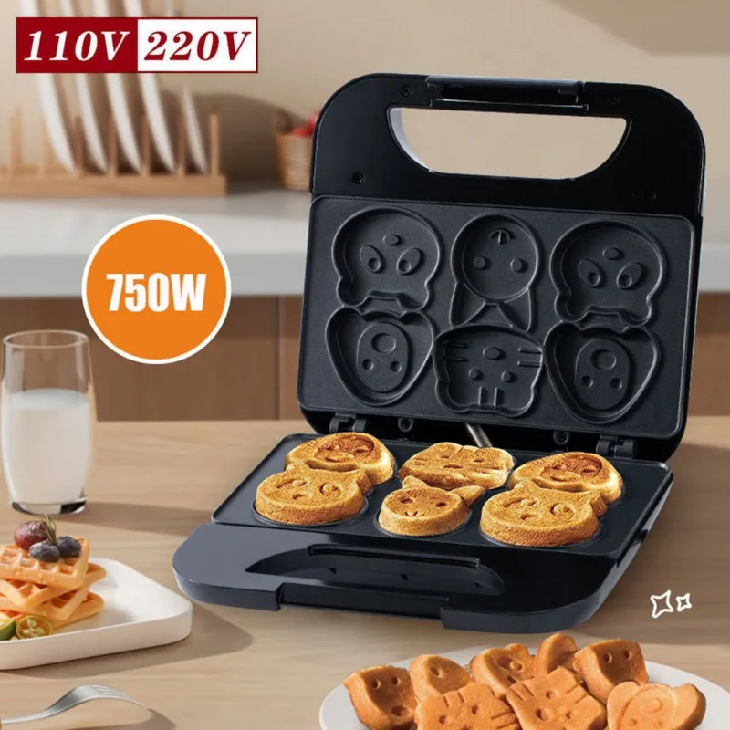 Household Cartoon Biscuit Mach - Mini Waffle Maker Machine review and price