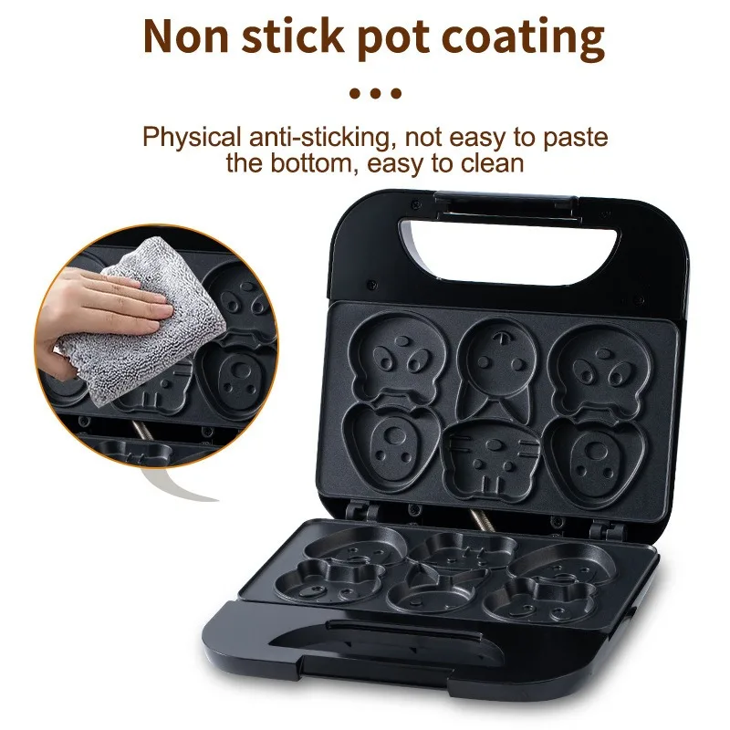 Household Cartoon Biscuit Mach - Mini Waffle Maker Machine review and price