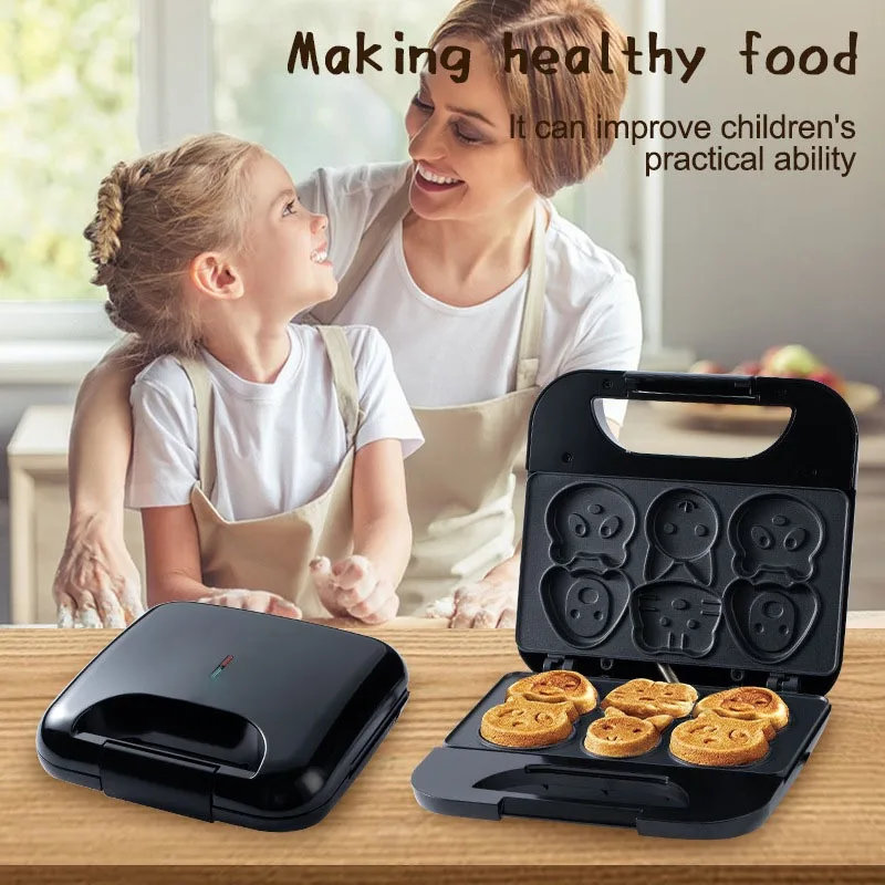 Household Cartoon Biscuit Mach - Mini Waffle Maker Machine review and price